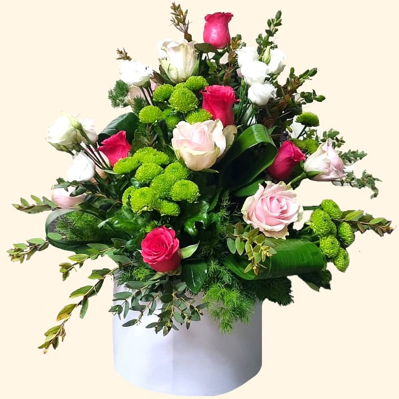 Flower box di fiori freschi consegna a domicilio a Roma